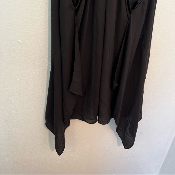 BCBGMAXAZRIA Solange Back-Drape Halter Top Black - Picture 10 of 13